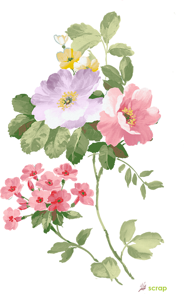 Картинки с нежными цветами для скрапбукинга